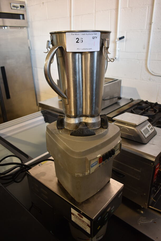 Waring 38BL19 Metal Commercial Countertop Blender w/ Metal Pitcher. No Lid. 120 Volts, 1 Phase. Tested and Working! - Image 6 of 6