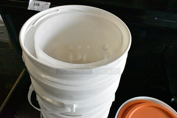 ALL ONE MONEY! Lot of Poly Buckets and Lids.  - Image 2 of 12