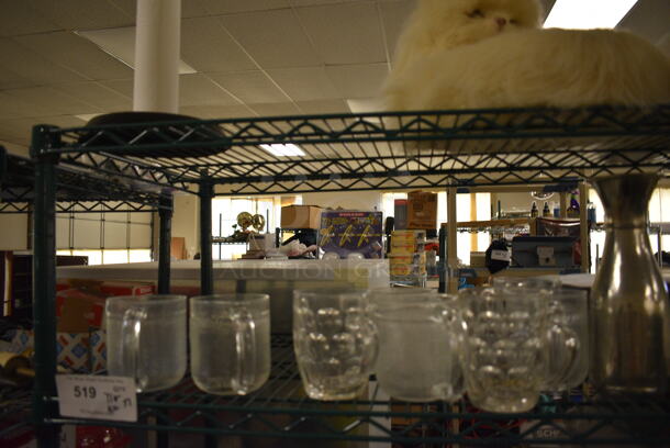 ALL ONE MONEY! Tier Lot of Various Items Including Paper Towel Holder, Cat Stuffed Animal, Bear Stuffed Animal, Glassware, Tumbler, and Sensor Soap Pump - Image 3 of 6