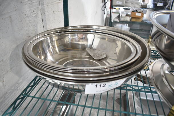 9 BRAND NEW! Winco Stainless Steel Dome Wok Lids Including WKCS-14, WKCS-15, WKCS-18. 14.5x14.5x12, 17.5x17.5x4. 9 Times Your Bid!  - Image 2 of 8