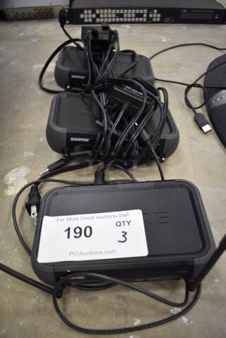 3 Shure PGX4 Wireless Receivers. 3 Times Your Bid! (Main Building)