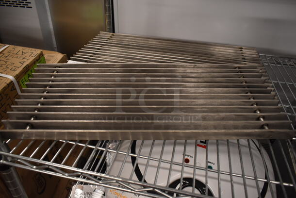 BRAND NEW SCRATCH AND DENT! Lot of 2 Metal Grates for Trough. 22x12x1.5, 22x8.5x1.5 - Image 3 of 4