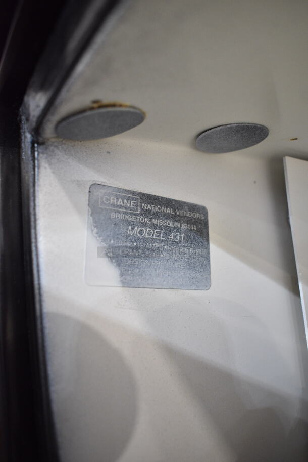 Crane 431 Metal Commercial Vending Machine. Lock Was Removed; No Key. Tested and Does Not Power On - Image 6 of 7