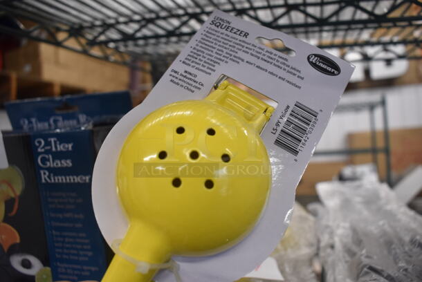 4 BRAND NEW! Winware Yellow Lemon Squeezers. 10x3x2. 4 Times Your Bid! - Image 3 of 3