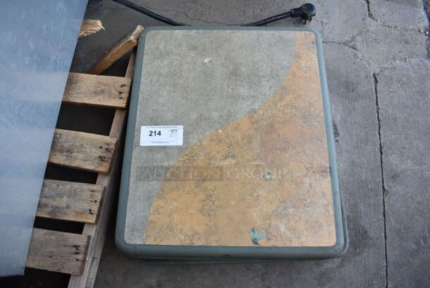 5 Tan Gray Green Tabletops. 20x24x1. 5 Times Your Bid! - Image 1 of 3