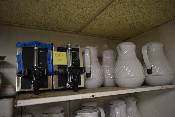 ALL ONE MONEY! Lot of Items on 3 Shelves Including Poly Coffee Urns. (ice room) - Image 4 of 4
