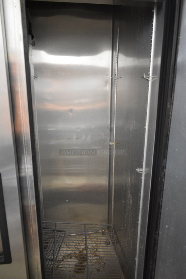 2017 True T-35 Stainless Steel Commercial 2 Door Reach In Cooler w/ Poly Coated Racks. 115 Volts, 1 Phase. Tested and Working! - Image 4 of 6