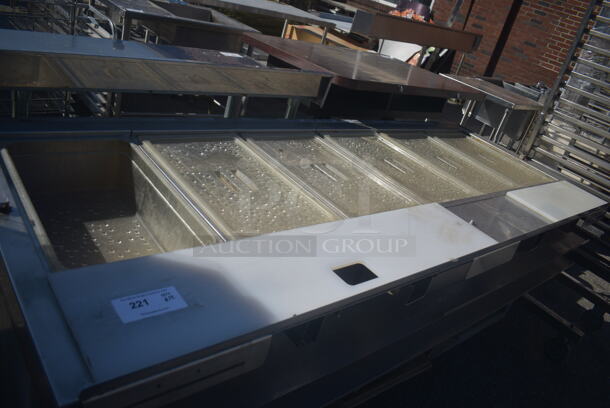Duke SUB-FC-206-RT Commercial Stainless Steel Hot Food Table With 6 Wells, Plastic Lids And Two Undershelves And Storage Shelf. 115-240 Volt 1 Phase - Image 2 of 12