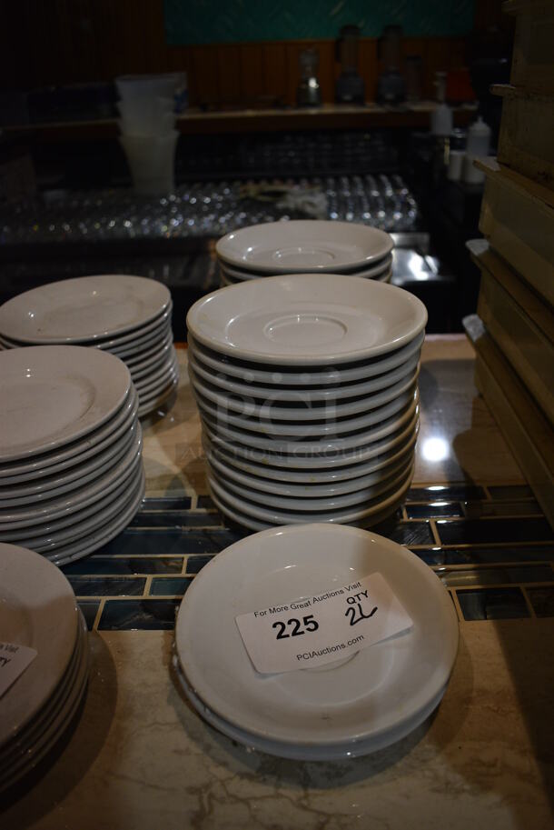 26 White Ceramic Saucers. 7x7x1. 26 Times Your Bid! (bar) - Image 4 of 4