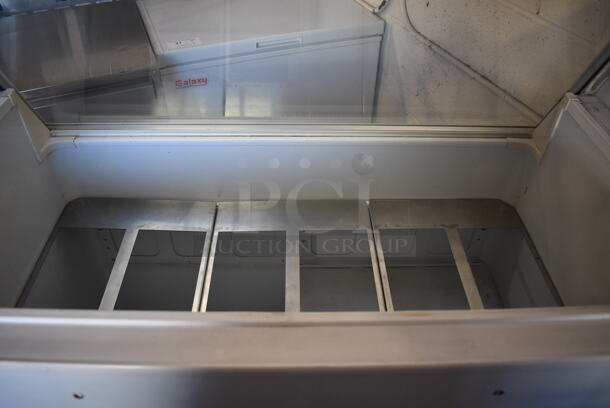 Metal Commercial Ice Cream Dipping Cabinet on Commercial Casters. 47x26.5x55.5. Tested and Working! - Image 5 of 6