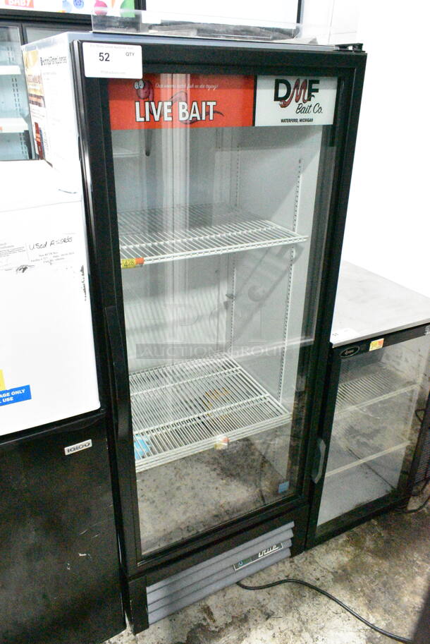 2018 True GDM-12-HC Metal Commercial Single Door Reach In Cooler Merchandiser w/ Poly Coated Racks. 115 Volts, 1 Phase. Tested and Powers On But Does Not Get Cold - Image 1 of 5
