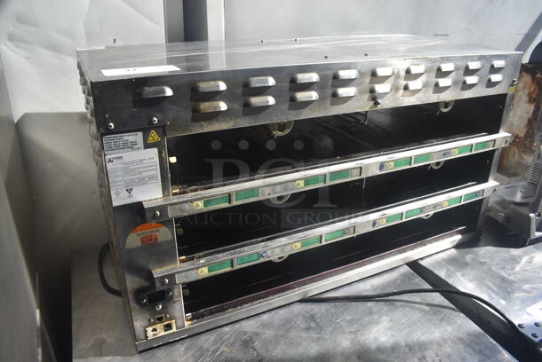 Prince Castle EHB34A Commercial Stainless Steel Electric Countertop 2 Shelf Holding Bin. 208-240V.  - Image 3 of 7