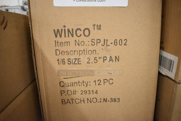 12 BRAND NEW IN BOX! Stainless Steel 1/6 Size Drop In Bins. 1/6x2.5. 12 Times Your Bid! - Image 3 of 3
