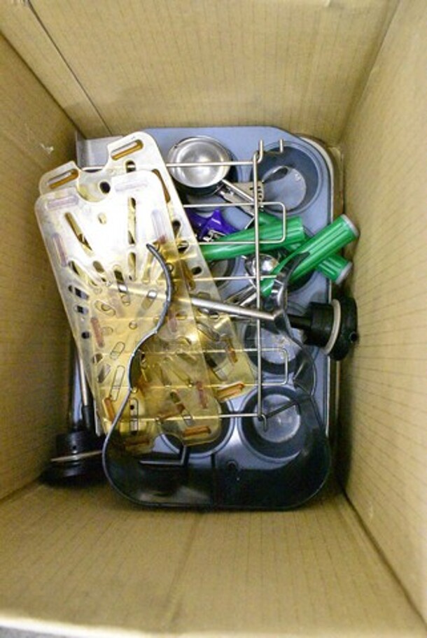 ALL ONE MONEY! Lot of Various Items Including Extension Cord, Muffin Baking Pans, Utensils, Roller Door Pieces, Thermopile Safe 541700237 TY for Mainstreet Fryer, 378PSMM2116 Bowl Gasket, Oven Mitt.  - Image 6 of 12