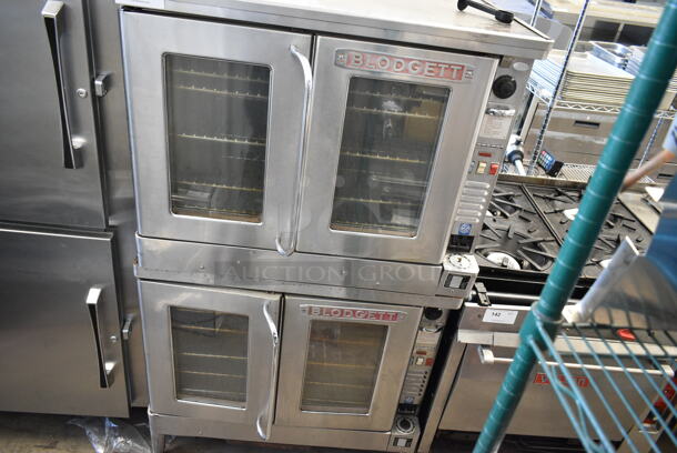 2 Blodgett EZE-1-R1 Stainless Steel Commercial Electric Powered Full Size Convection Oven w/ View Through Doors, Metal Oven Racks and Thermostatic Controls. 230-240 Volts, 1 Phase. 2 Times Your Bid!  - Image 1 of 7
