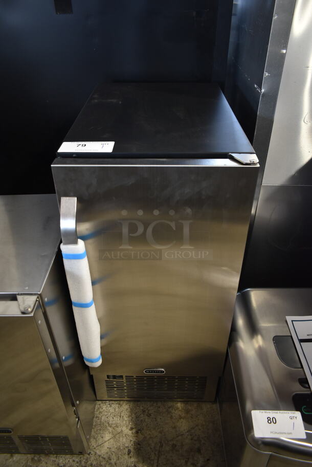 BRAND NEW SCRATCH AND DENT! Whynter Stainless Steel 14” Undercounter Self Contained Ice Maker. 115 Volts, 1 Phase. Tested and Working! - Image 1 of 4