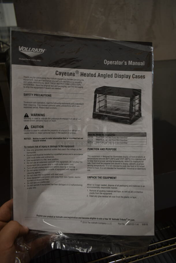 BRAND NEW SCRATCH AND DENT! Vollrath FMA7048 Cayenne Metal Commercial Countertop Heated Display Case Merchandiser. 120 Volts, 1 Phase. Tested and Working! - Image 5 of 6