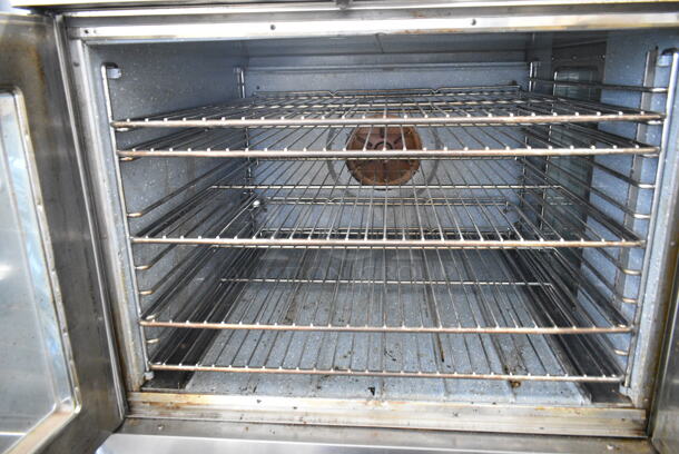 2 Blodgett EZE-1-R1 Stainless Steel Commercial Electric Powered Full Size Convection Oven w/ View Through Doors, Metal Oven Racks and Thermostatic Controls. 230-240 Volts, 1 Phase. 2 Times Your Bid!  - Image 3 of 7