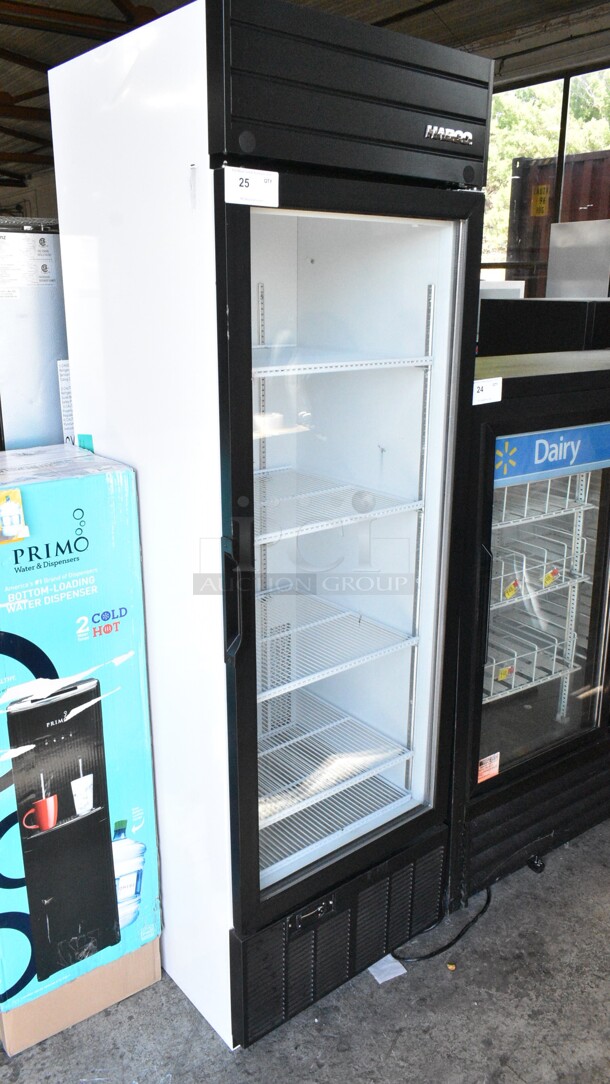 2019 Habco SE18 Metal Commercial Single Door Reach In Cooler Merchandiser w/ Poly Coated Racks. 115 Volts, 1 Phase. Tested and Working! - Image 2 of 4