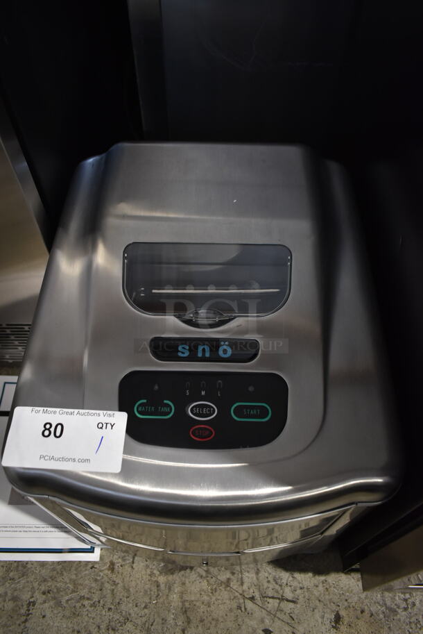 BRAND NEW SCRATCH AND DENT! Whynter T-2M SNO Portable Ice Maker, Stainless Steel 35 lbs per day. 115 Volts, 1 Phase. Tested and Working! - Image 3 of 7