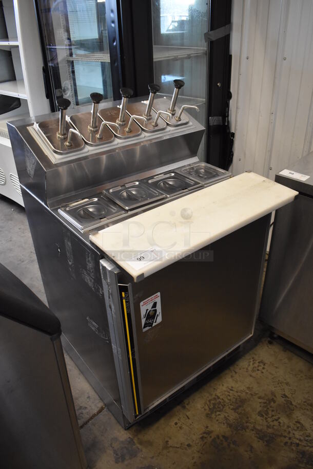 Silver King SKF2A Stainless Steel Commercial Prep Table w/ Drop Ins and Lids. 115 Volts, 1 Phase. Tested and Working! - Image 2 of 8