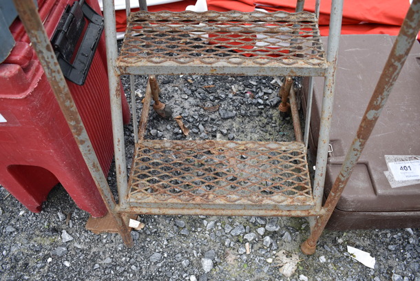 Metal 3 Step Ladder on Commercial Casters. 19x23x60 - Image 5 of 5