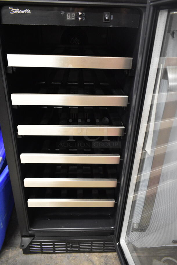 BRAND NEW SCRATCH AND DENT! Danby Silhouette Series DWC1534BLS 15 Inch Built-in Wine Cooler with 34-Bottle Capacity, 6 Stainless Steel Trimmed Shelves and Blue LED Interior Lighting System. 115 Volts, 1 Phase. Tested And Working! - Image 5 of 6