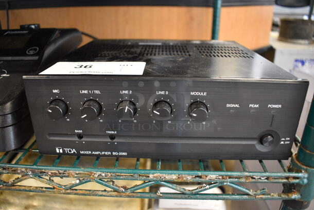 TOA BG-2060 Mixer Amplifier. 10.5x10x4