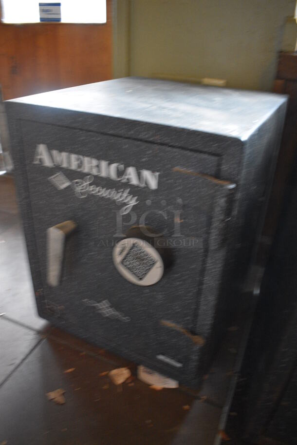 American Security Gray Metal Single Compartment Safe. Does Not Come w/ Combination. 17x20x21. BUYER MUST REMOVE. (Susquehanna Ale House) - Image 2 of 4