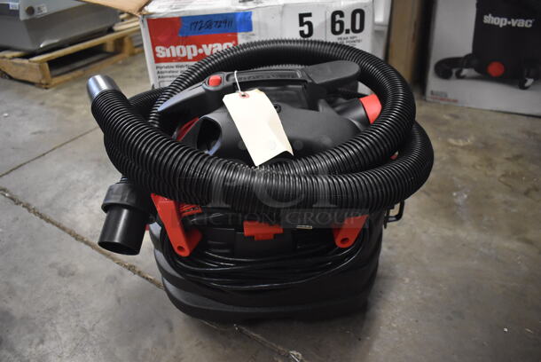 BRAND NEW IN BOX! Shop-Vac 5872911 5 Gallon 6.0 Peak HP Portable Polyethylene Wet / Dry Vacuum with Tool Kit. 16x17x17. Tested and Working! - Image 2 of 12