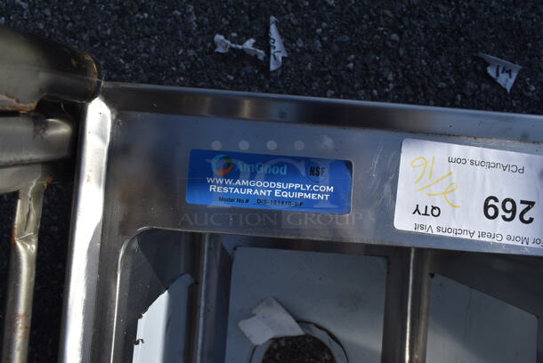 BRAND NEW SCRATCH AND DENT! AmGood DIS-101410-3-F Stainless Steel Commercial 3 Bay Drop In Sink. Bays 10x14 - Image 6 of 6