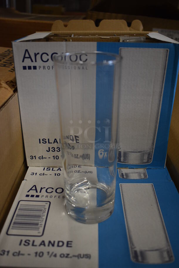 24 BRAND NEW IN BOX! Arcoroc Beverage Glasses. 2.5x2.5x6.5. 24 Times Your Bid!