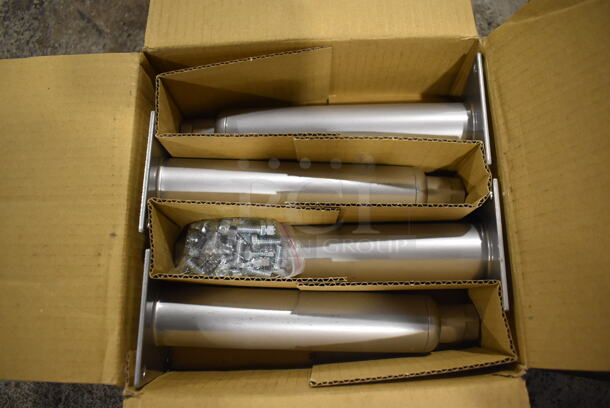 ALL ONE MONEY! Lot of 8 BRAND NEW Metal Legs. 3x3x9