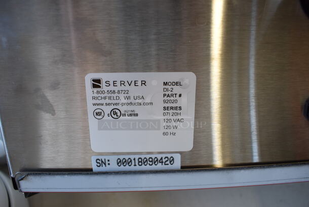 Server DI-2 Stainless Steel Commercial Countertop Double Cone Dip Warmer. 120 Volts, 1 Phase. 15x9x8. Tested and Working! - Image 6 of 6