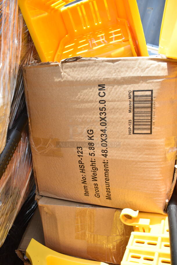 PALLET LOT of Various BRAND NEW! Poly Items Including Mop Buckets, Wringing Attachments and White Bin.  - Image 5 of 8
