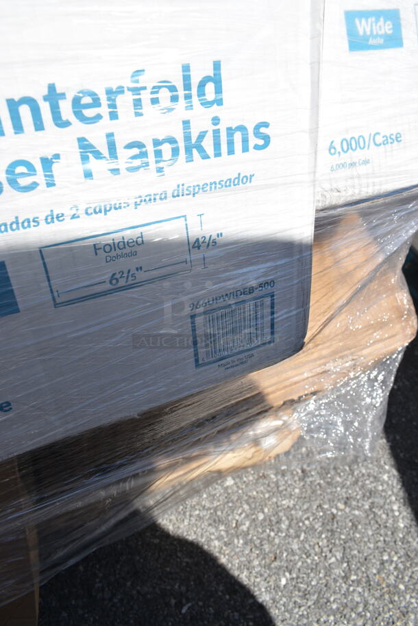 PALLET LOT of 29 BRAND NEW Boxes Including 6 Box 130TONG6BLK Visions 6" Black Disposable Plastic Tongs - 72/Case, 500LSTRWLW Choice 9, 12, 16, 20, and 24 oz. Clear Sip-Through Lid with Extra-Wide Opening - 1000/Case, 966UPWIDEB-500 OneUp by Choice White 2-Ply Wide Interfold 6 1/2" x 8 1/2" Dispenser Napkin - 6000/Case, 760FFLRGNEWS Choice Large 16 oz. Paper Scoop Cup with Newsprint Design - 1000/Case, 500CC12 12 oz. Plastic Cold Cup - 1000/Case, 1504381M Carnival King 6" x 3/4" x 6 1/2" Large Foil Hamburger / Sandwich Bag - 1000/Case, 500CC12HD 12 oz. Plastic Cold Cup - 1000/Case, 500LSTRWLW Choice 9, 12, 16, 20, and 24 oz. Clear Sip-Through Lid with Extra-Wide Opening - 1000/Case. 29 Times Your Bid!  - Image 6 of 12