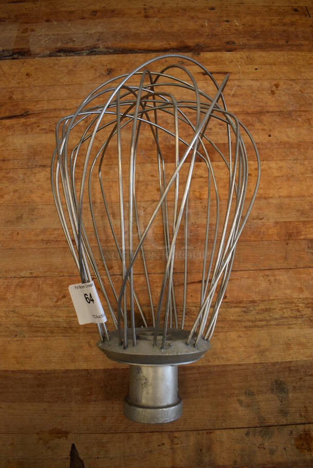 Metal Commercial 60 Quart Whisk Attachment for Hobart Mixer. 10x10x19