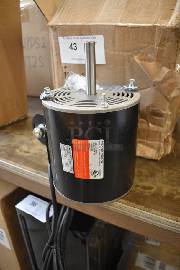 TPI Model SFSI5-75DS Metal Motor. 120 Volts, 1 Phase. 9x6x9 - Image 2 of 4