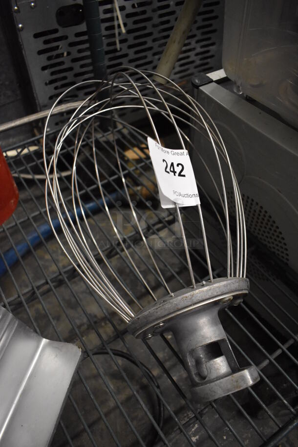 Metal Commercial Whisk Attachment for Hobart Mixer. 9x9x17