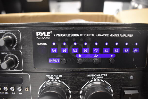 BRAND NEW IN BOX! Pyle PMXAKB2000 BT Digital Karaoke Mixing Amplifier. 17x14x5.5 - Image 5 of 8