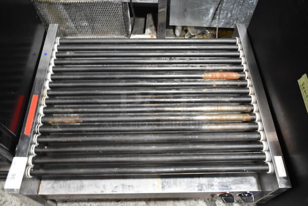 APW Wyott HRS-75 5T Stainless Steel Commercial Countertop Hot Dog Roller. 208/240 Volts, 1 Phase.  - Image 4 of 5