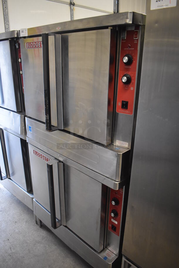 2 Blodgett ENERGY STAR Stainless Steel Commercial Electric Powered Full Size Convection Oven w/ Solid Doors and Thermostatic Controls. 208-240 Volts, 3 Phase. 38x40x71.5. 2 Times Your Bid! - Image 2 of 8