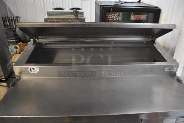 Stainless Steel Commercial Pizza Prep Table on Commercial Casters. 115 Volts, 1 Phase. Tested and Powers On But Does Not Get Cold - Image 3 of 5