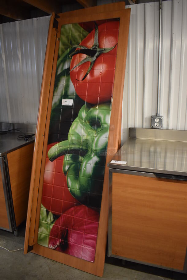 2 Wood Pattern Front Panels for Subway Sandwich Make Line. 83x5x30. 2 Times Your Bid! - Image 3 of 6