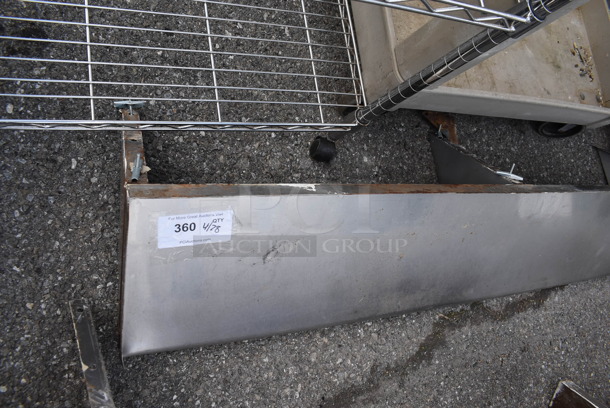 Metal Shelf w/ Wall Mount Brackets. - Image 3 of 3