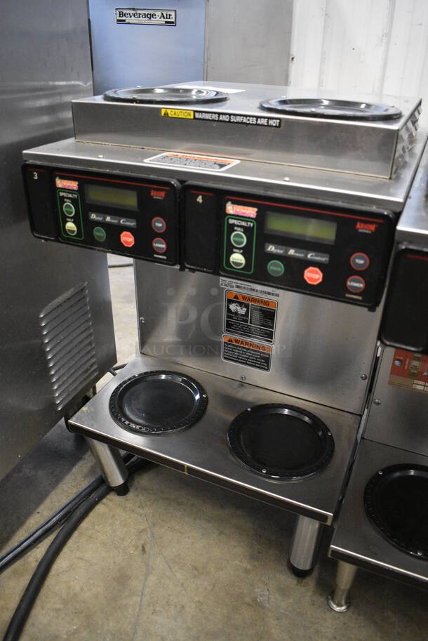 2017 Bunn CDBC 2/2 TWIN Stainless Steel Commercial Countertop 4 Burner Coffee Machine. 120/208-240 Volts, 1 Phase. 16x18x25 - Image 3 of 7