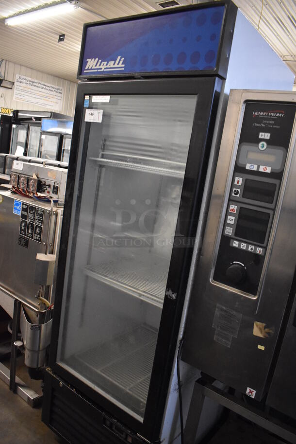 2015 Migali C-23RM Metal Commercial Single Door Reach In Cooler Merchandiser. 115 Volts, 1 Phase. 27x32x81. Tested and Working! - Image 2 of 5