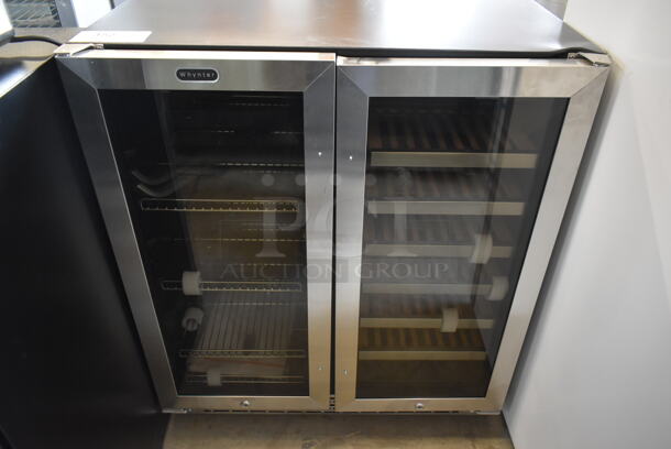 BRAND NEW SCRATCH AND DENT! Whynter BWB-3388FDS 30′′ Built-In French Door Dual Zone 33 Bottle Wine Refrigerator 88 Can Beverage Center. 115 Volts, 1 Phase. Tested and Working! - Image 3 of 9