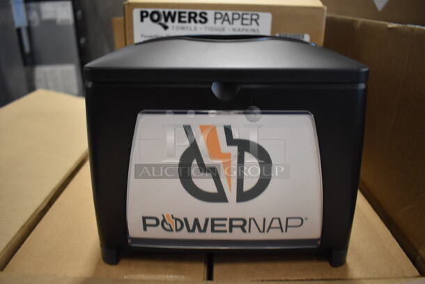 4 BRAND NEW IN BOX! Powers Paper 960-01 Black Poly Countertop PowerNap Charging Station Interfolded Napkin Dispensers. 4 Times Your Bid! - Image 5 of 10