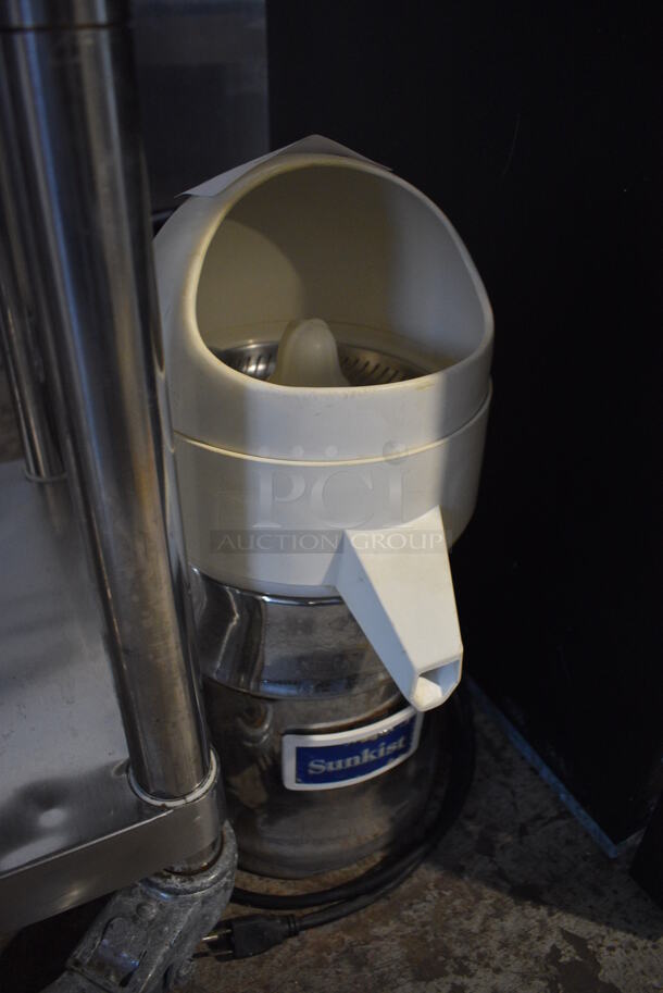 Sunkist Stainless Steel Commercial Countertop Electric Powered Juicer. 115 Volts, 1 Phase. 8x10x18. Tested and Powers On But Parts Do Not Move - Image 2 of 5